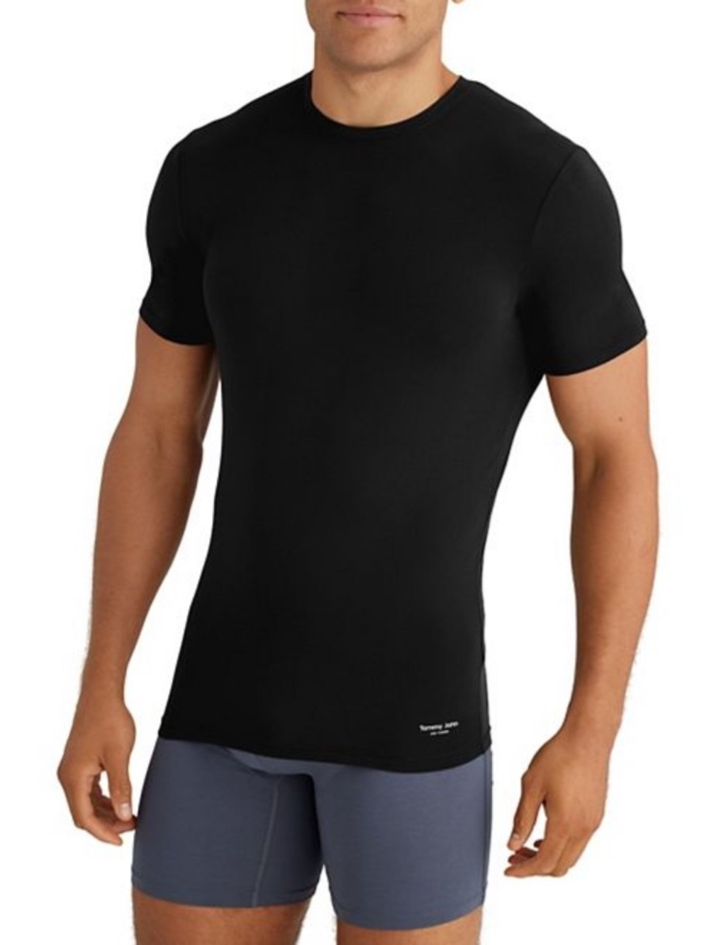 Tommy John Lux Modal Undershirts NEW Black 3 Pack Patented Stay Tucked XL